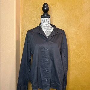 Old Navy Black Button-Down Shirt